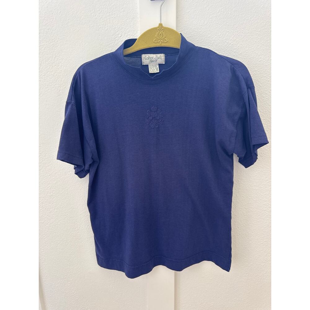 Women's 90's Vintage Sport Mock Neck Tee